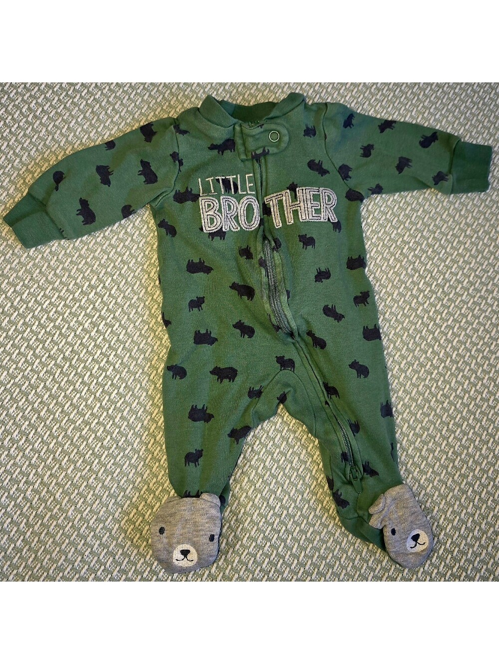 Carter's out of mine little brother sleeper size newborn